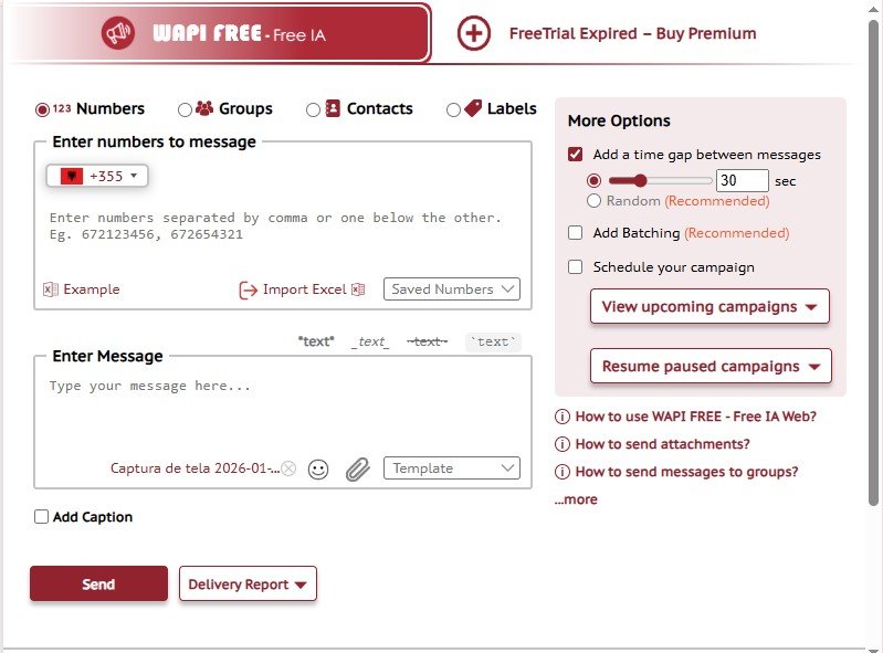 Campaigns reference